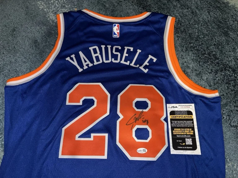 Guerschon Yabusele Signed New York Knicks Jersey Legend Superstar JSA Auth