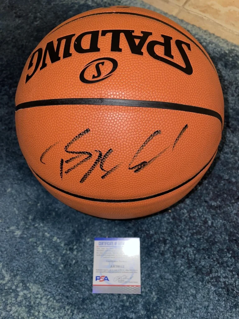Bam Adebayo Signed NBA Replica Basketball Miami Heat Gold Medal PSA/DNA