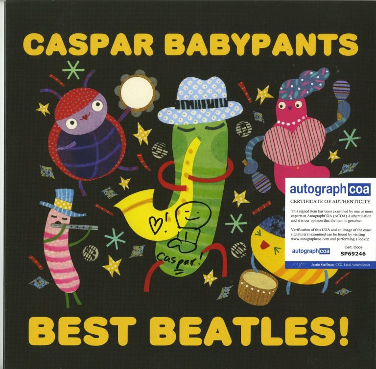 Caspar Babypants Best Beatles Vinyl Record SIGNED by Chris, PUSA ACOA