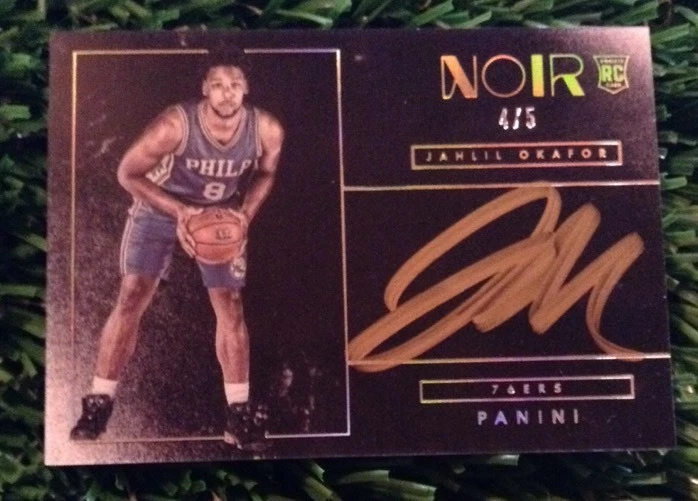 2015-16 Panini Noir RARE Jahlil Okafor Bronze Auto RC #4/5