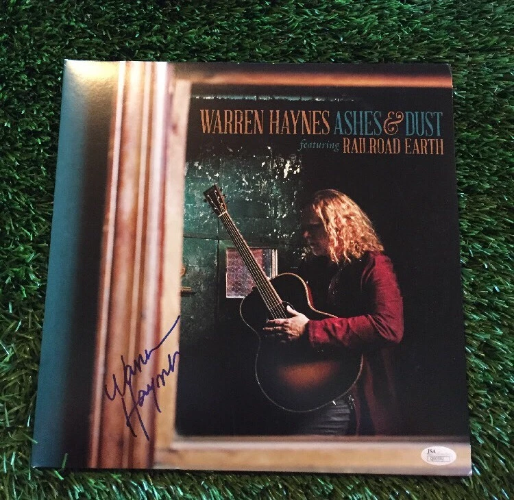 WARREN HAYNES SIGNED ASHES & DUST VINYL LP ALBUM RECORD JSA/COA Q00592