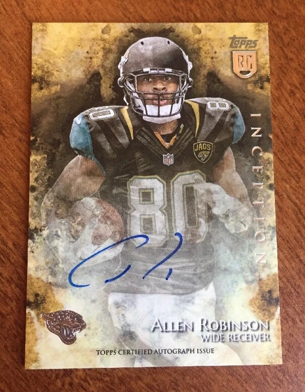 2014 Topps Inception ALLEN ROBINSON RC On Card Auto Jaguars