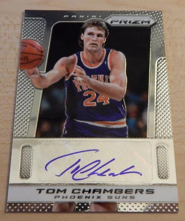 2013-14 PANINI PRIZM TOM CHAMBERS AUTO PHOENIX SUNS