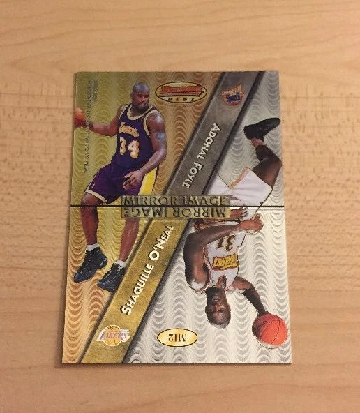1998 BOWMAN'S BEST MIRROR IMAGE M12 SHAQUILLE ONEAL WEBBER FOYLE THOMAS