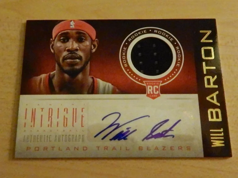 2012-13 PANINI INTRIGUE WILL BARTON ROOKIE AUTHENTIC JERSEY AUTO RC BLAZERS