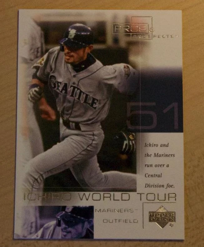 2001 UD PROS & PROSPECTS ICHIRO WORLD TOUR WT9