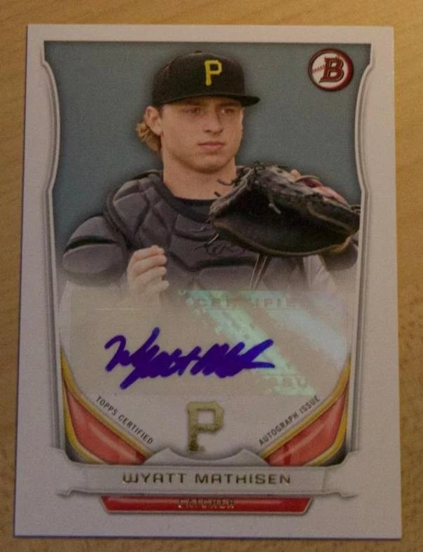 2014 BOWMAN WYATT MATHISEN CERTIFIED AUTOGRAPH PIRATES PA-WM
