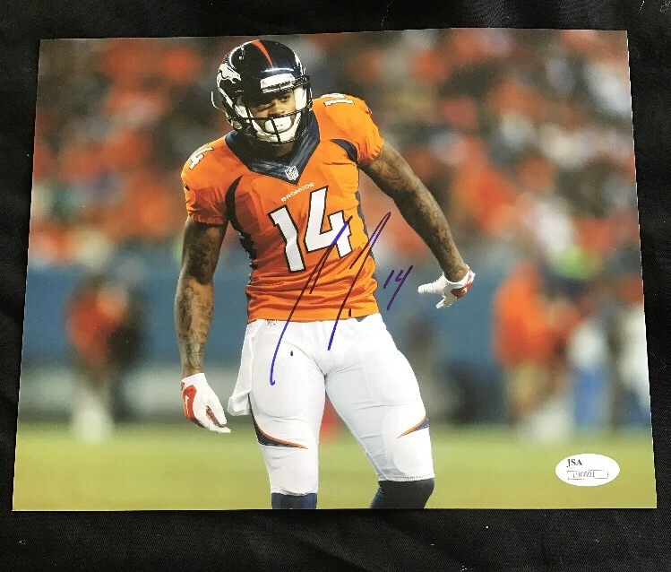 CODY LATIMER AUTOGRAPHED 8X10 BRONCOS BRONCOS PHOTO JSA/COA NFL AUTO