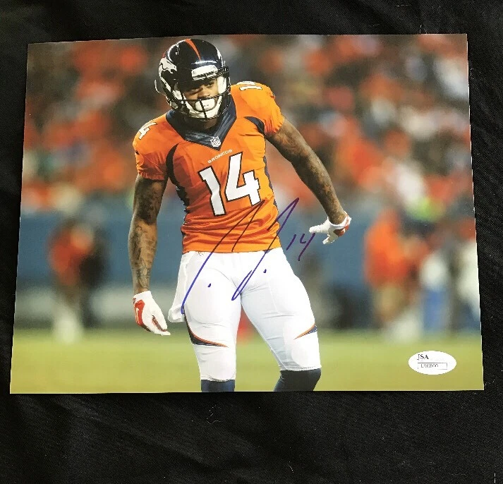 CODY LATIMER AUTOGRAPHED 8X10 BRONCOS BRONCOS PHOTO JSA/COA NFL AUTO