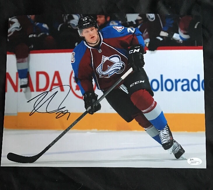 NATHAN MACKINNION AUTOGRAPHED 11X14 COLORADO AVALANCHE PHOTO JSA/COA NHL AUTO