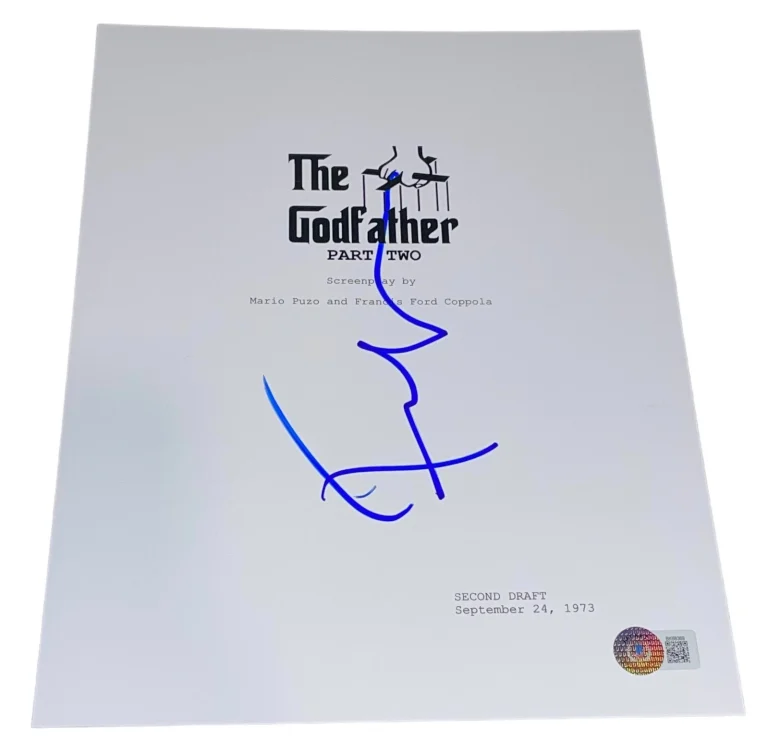 Francis Ford Coppola Signed Autograph Godfather Part II Full Movie Script BAS X2