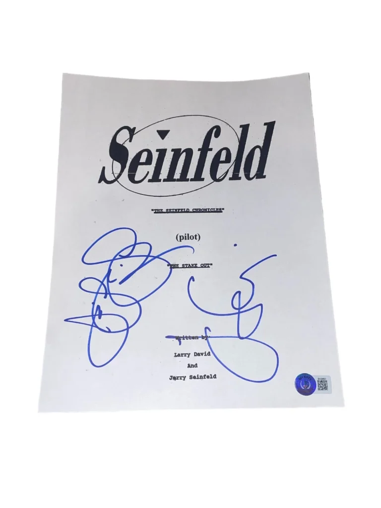 Jerry Seinfeld Julia Louis Dreyfus Signed 