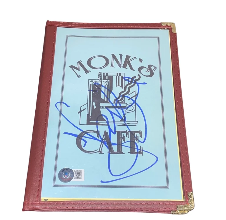 Jerry Seinfeld Signed Autograph Monk's Menu Prop 