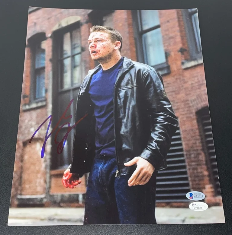 Leonardo DiCaprio Signed Autograph 11x14 Photo The Departed Beckett BAS JSA COA