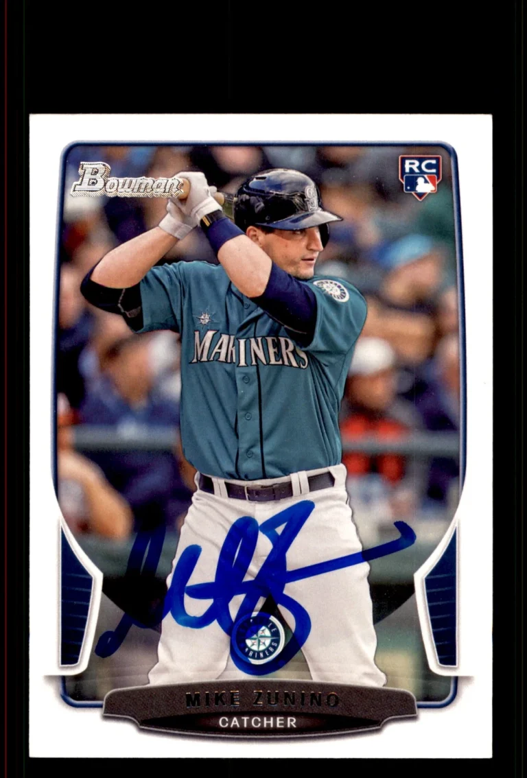 Signed Baseball Card Auto Mike Zunino 2013 Bowman #44 Seattle Mariners