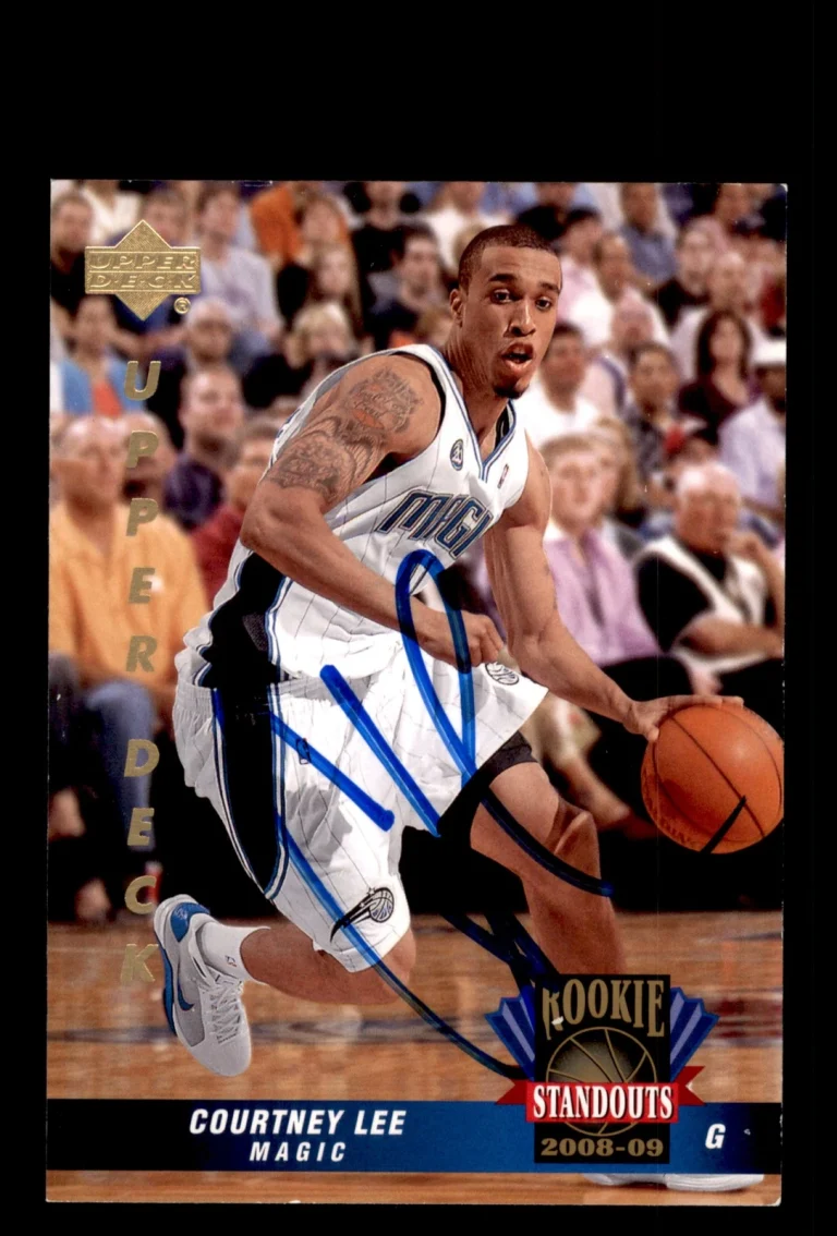 Signed Basketball Card Auto Courtney Lee 2008-09 Upper Deck Lineage #RS-29