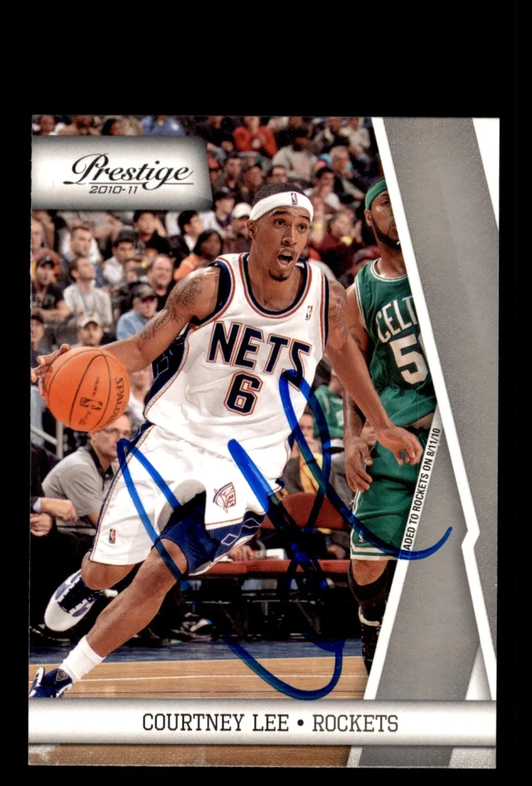 Signed Basketball Card Auto Courtney Lee 2010-11 Panini Prestige #70 Rockets