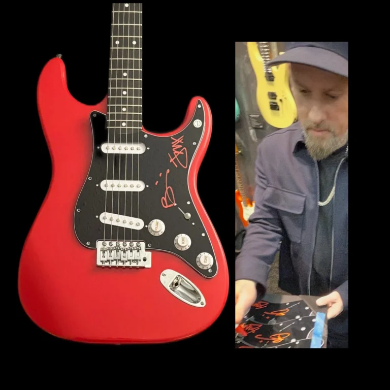 GFA Joel & Benji Madden Band GOOD CHARLOTTE Chitarra Elettrica Firmata Proof COA
