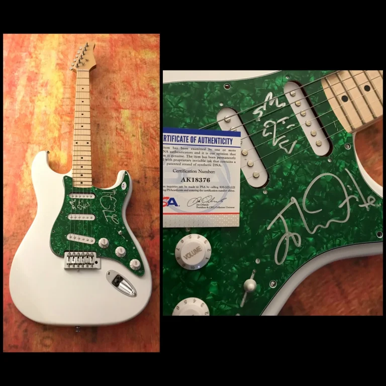 PSA Bad English Missing You JOHN WAITE Signed Electric Guitar w/Sketch COA