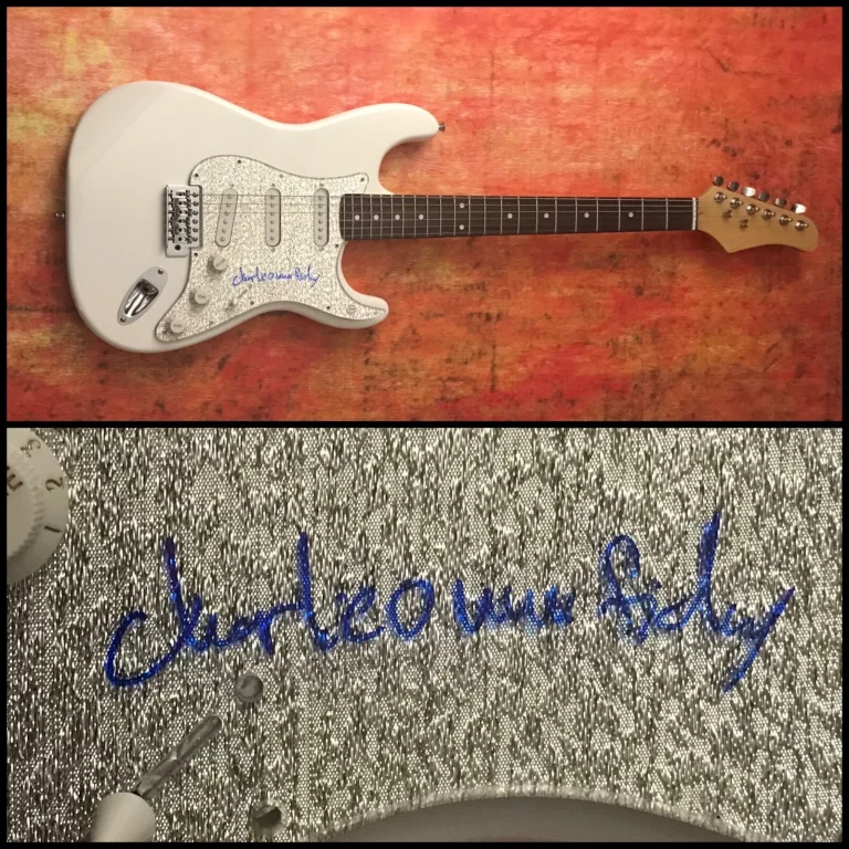 GFA Onnafriday Star Charlie CHARLIEONAFRIDAY Signed Electric Guitar COA
