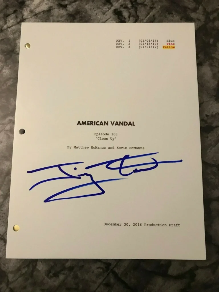 GFA American Vandal Dylan JIMMY TATRO Signed Autographed Script COA