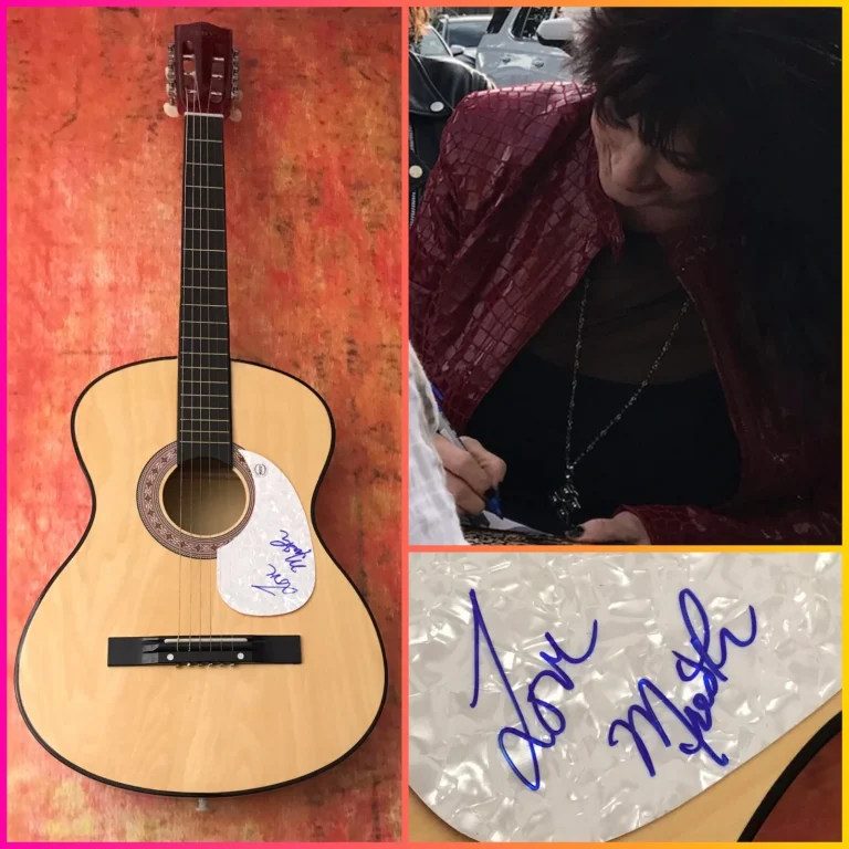 GFA Blurring the Edges Bitch MEREDITH BROOK Signed Acoustic Guitar PROOF COA