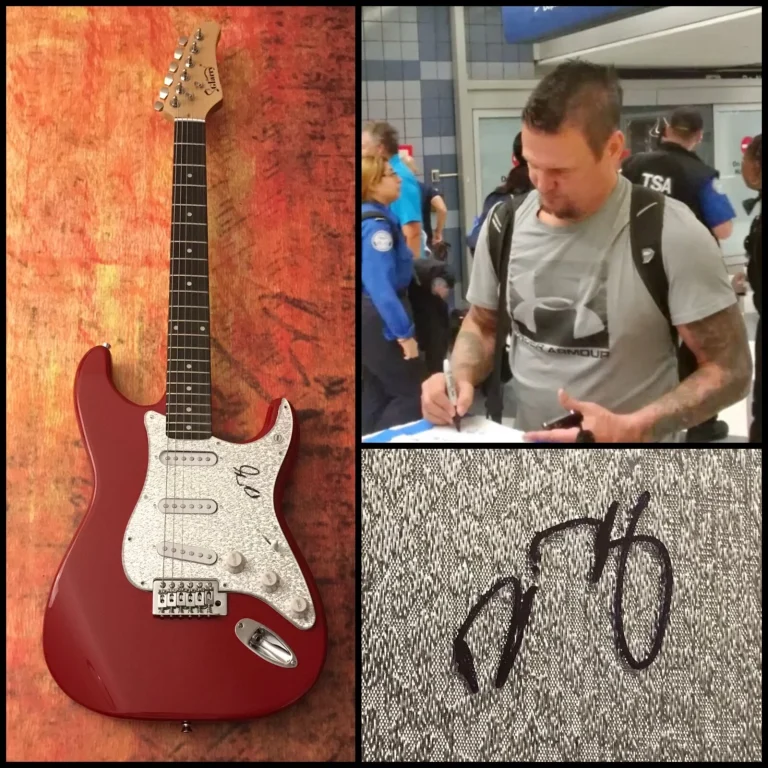 GFA Disturbed The Sickness DAN DONEGAN Signed Electric Guitar PROOF COA