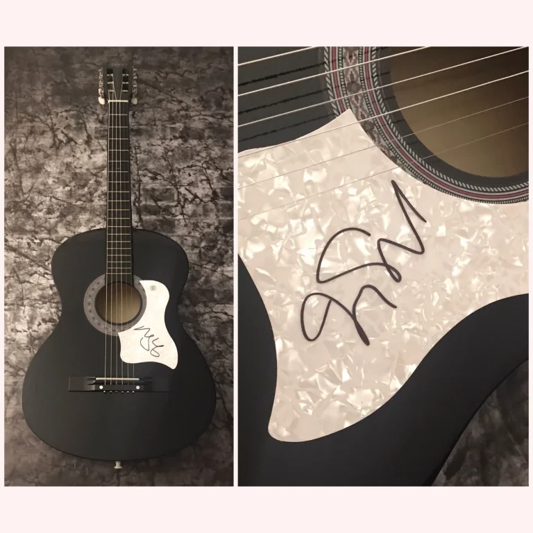 GFA Train Band Guitarist JIMMY STAFFORD Signed Acoustic Guitar J4 COA
