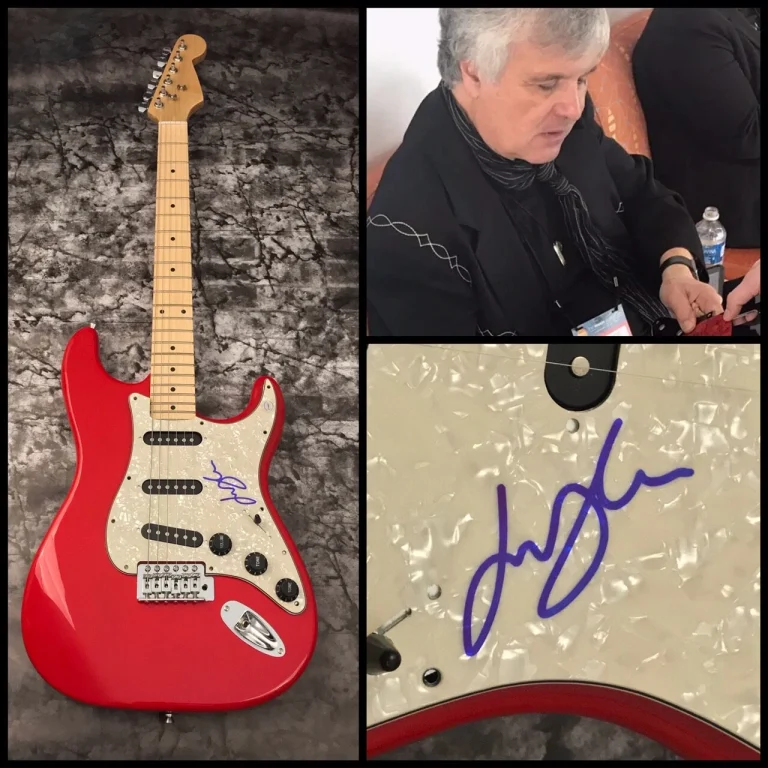 GFA Wings Guitarist LAURENCE JUBER Signed Electric Guitar PROOF J3 COA