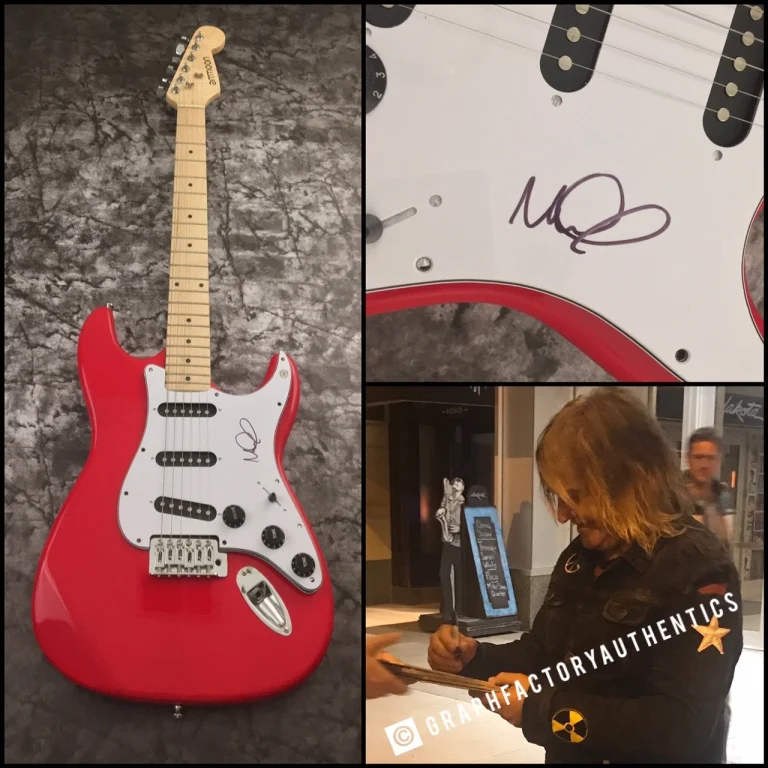GFA The Alarm Singer MIKE PETERS Signed Electric Guitar PROOF COA