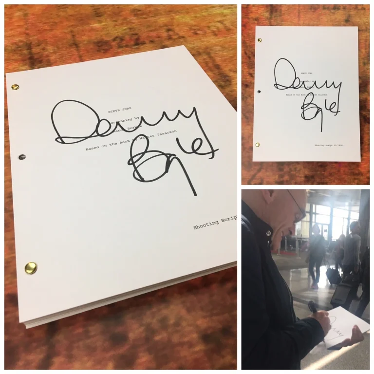 GFA Steve Jobs Director DANNY BOYLE Signed Movie Script PROOF COA