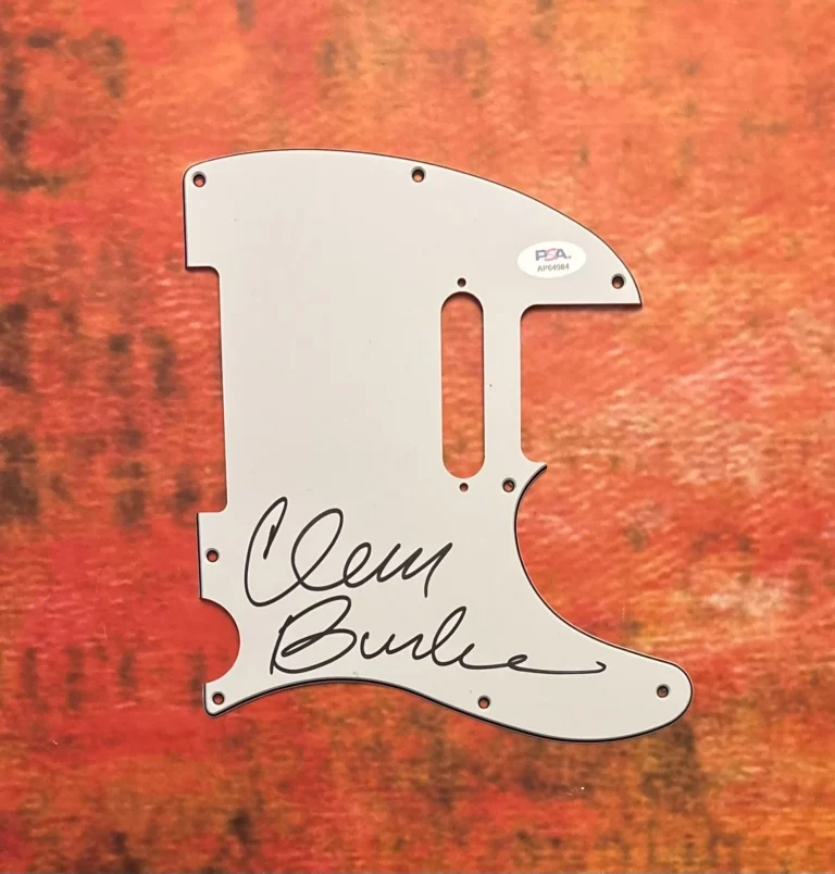 PSA Batterista Dei Blondie * CLEM BURKE * Pickguard Elettrico Firmato COA