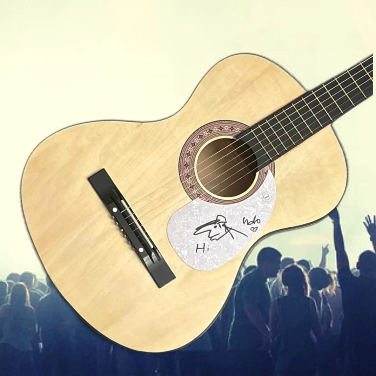 Chitarra Acustica Firmata UDO LINDENBERG Con Sketch COA