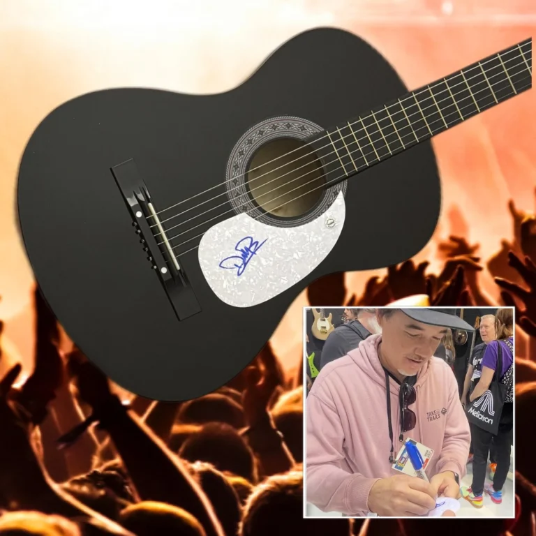 Chitarra Acustica Firmata Di Doug Robb Dei Hoobastank Con Prova COA