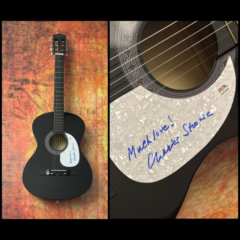 PSA Annie Movie Composer * CHARLES STROUSE * Chitarra Acustica Firmata COA