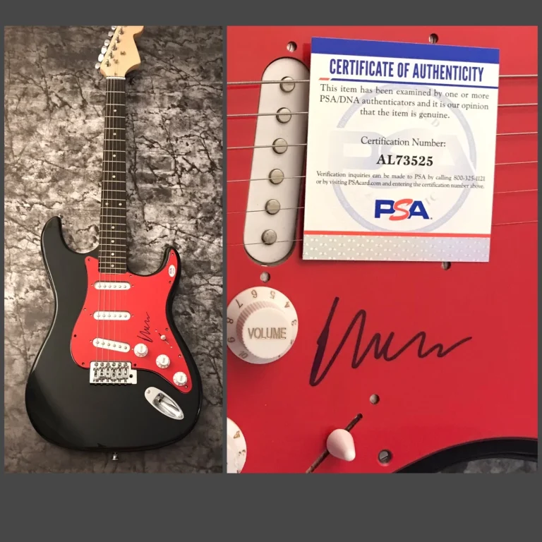PSA Mumford & Sons Star * MARCUS MUMFORD * Chitarra Elettrica Firmata COA