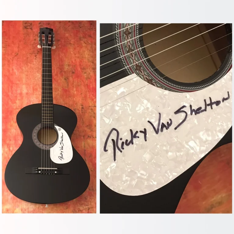 GFA Da Un Jack A Un Re * RICKY VAN SHELTON * Chitarra Acustica Firmata COA