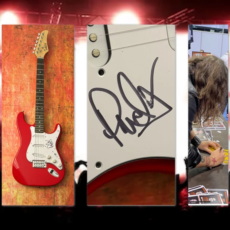 GFA Jon Bon Jovi Chitarrista * PHIL X * Chitarra Elettrica Firmata PROVA COA
