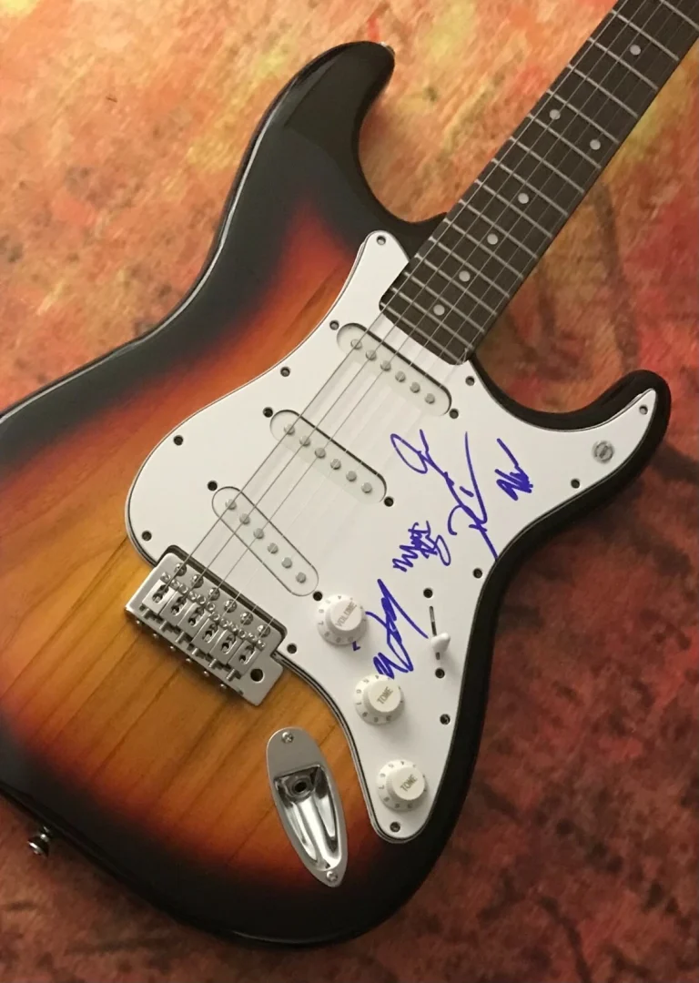 GFA Dan Soupy Campbell x5 Fascia The Wonder Anni Firmato Elettrico Chitarra COA