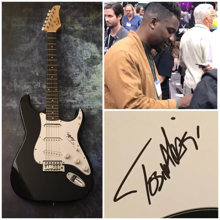GFA  Animali Come Leader  * TOSIN ABASI *  Chitarra Elettrica Firmata PROVA COA