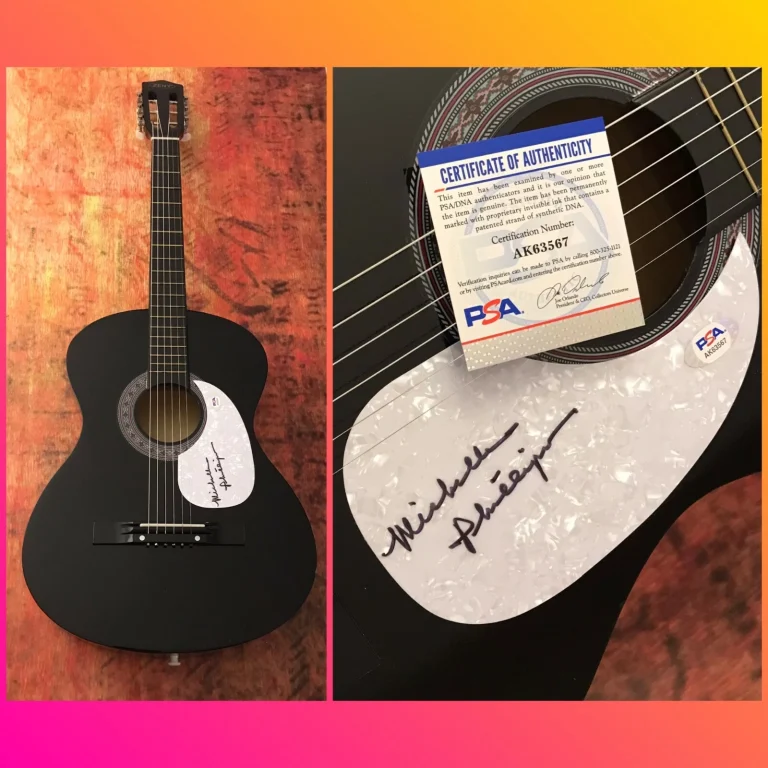 PSA Le Mamas E I Papas * MICHELLE PHILLIPS * Chitarra Acustica Firmata MP3 COA
