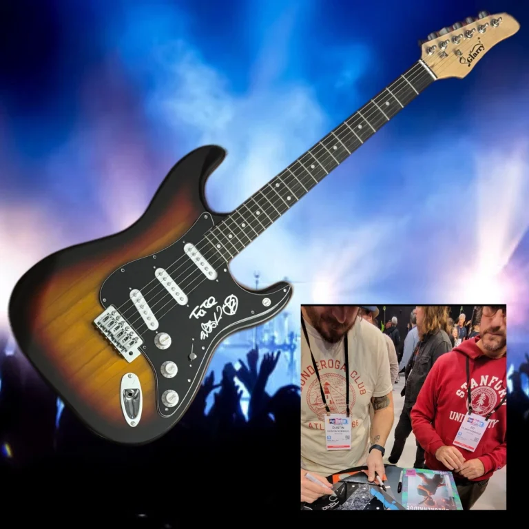 GFA Dustin Kensure x3 Chitarra Elettrica Firmata THRICE Proof COA