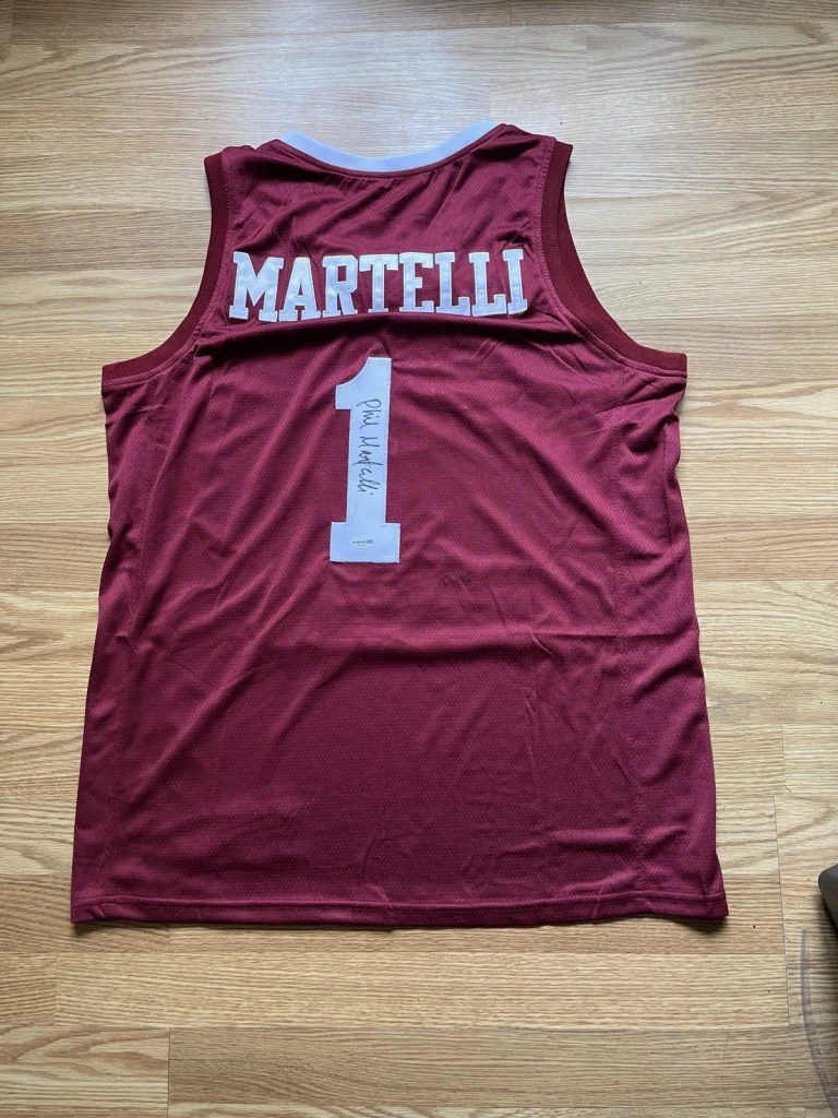 Saint Joseph's Hawks PHIL MARTELLI SIGNED AUTOGRAPHED JERSEY ACOA COA COY 2004