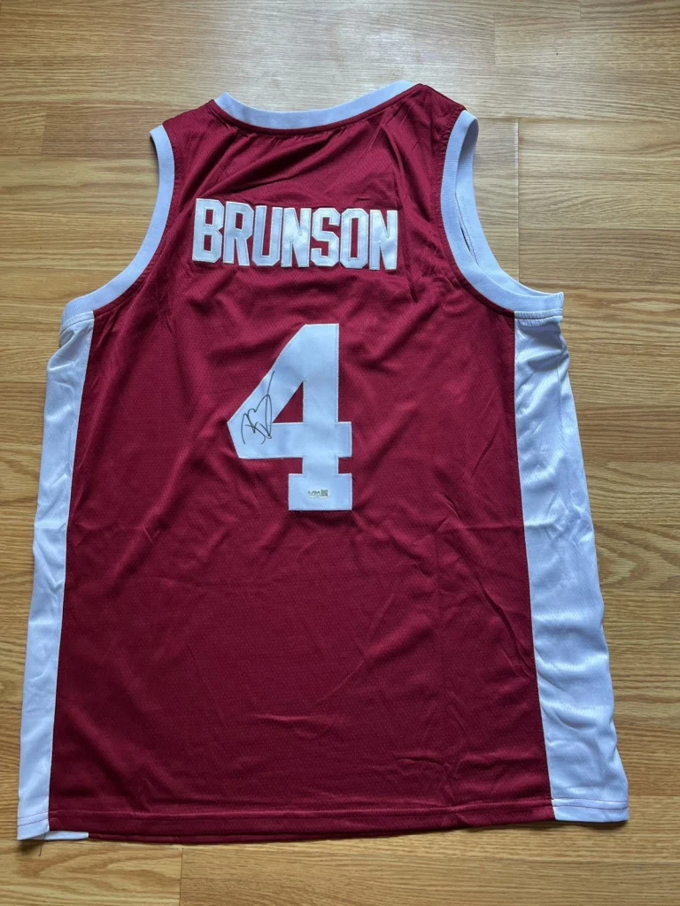 TEMPLE OWLS RICK BRUNSON SIGNED AUTOGRAPHED JERSEY JSA COA NY KNICKS CHAMPS RARE