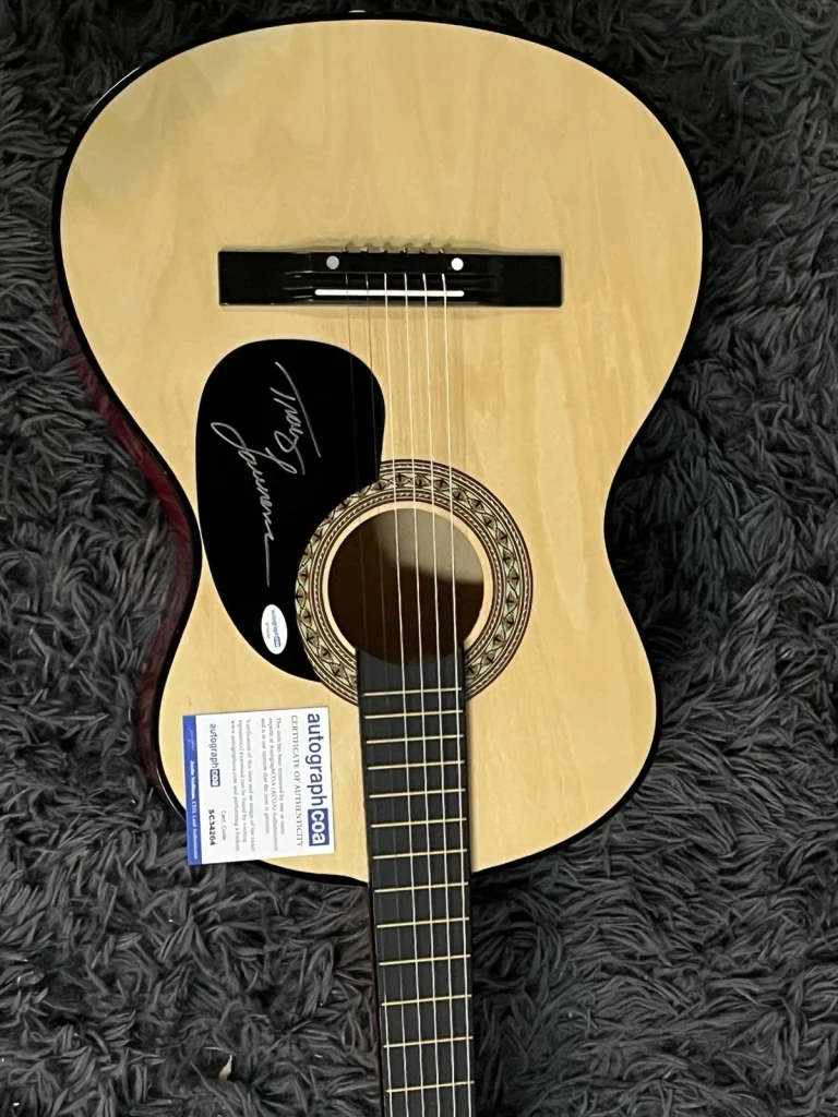 TRACY LAWRENCE Autographed SIGNED ACOUSTIC GUITAR ACOA COA STICKS AND STONES