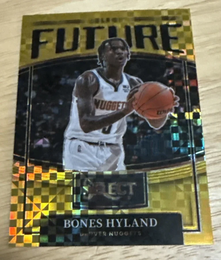 BONES HYLAND RC 2021-22 PANINI SELECT FUTURE GOLD ROOKIE SP 9/10 SSP