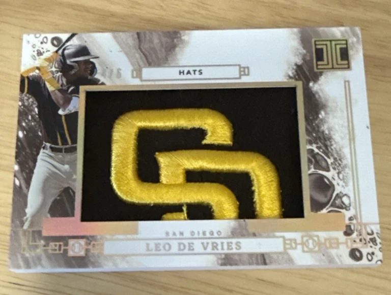 2024 Panini Impeccable LEO DE VRIES HATS 4/6 RC SSP PADRES HAT SICK