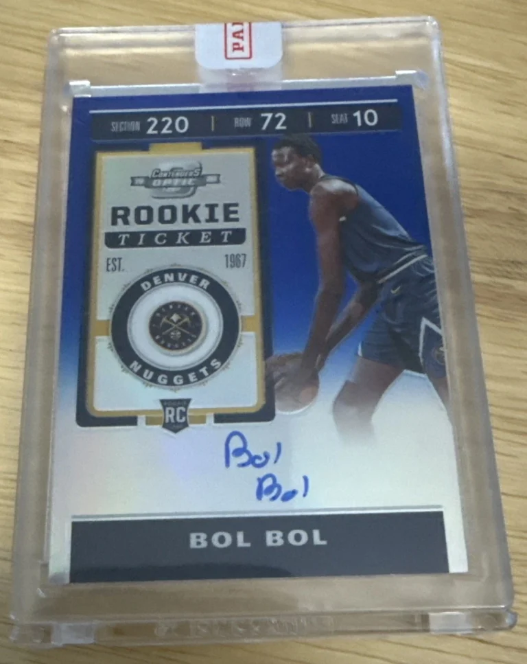 19-20 Contenders Optic Bol Bol Blue Prizm Rookie Ticket Auto 32/99 SEALED PANINI