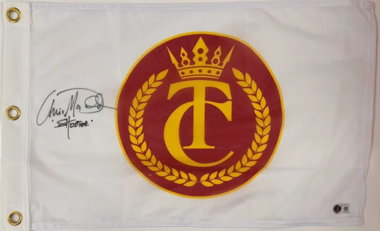 Christopher McDonald Signed Happy Gilmore Golf Pin Flag Autograph Beckett