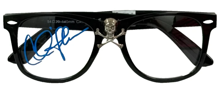 Charlie Sheen Signed Wild Thing Major League Glasses Autograph Beckett Witness